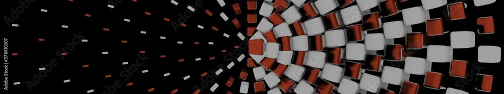 Super Wide Extended 3D Rendered Video with geometric art in 5760X1080px Super Wide Extended 3D Rendered Video with geometric art in 5760X1080px