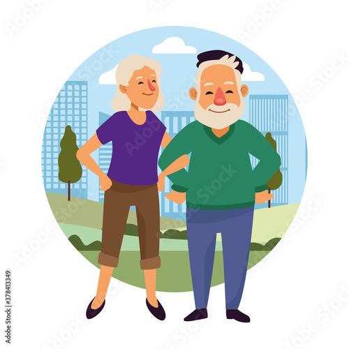 old couple on the city active seniors characters
