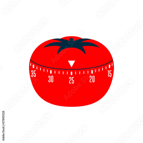Timer pomodoro. Pomodoro time managment technique - kitchen timer