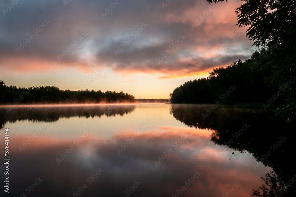 Colorful Sunrise over Water