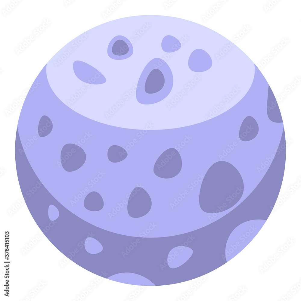 Fototapeta premium Space moon icon. Isometric of space moon vector icon for web design isolated on white background