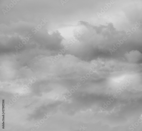 Grey clouds sky