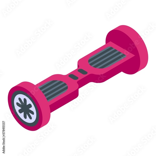 Hover board icon. Isometric of hover board vector icon for web design isolated on white background