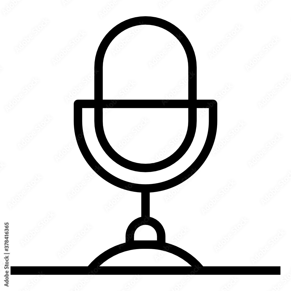 Voice recording microphone, editable filled icon
Voice recording microphone, editable filled icon