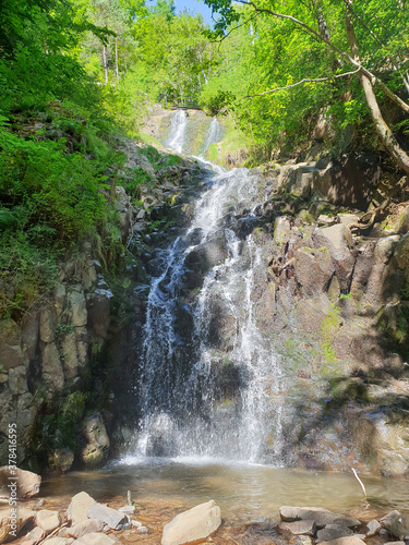 Saritoarea waterfall in Stanija, Buces, Romania photo