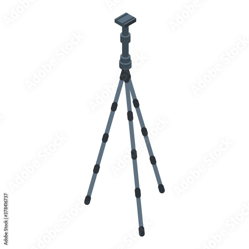 Tripod architect icon. Isometric of tripod architect vector icon for web design isolated on white background