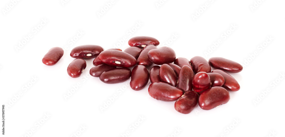 red beans isolated on white background