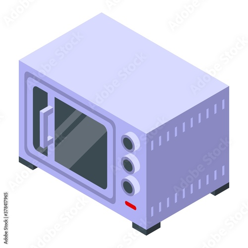 Convection oven hardware icon. Isometric of convection oven hardware vector icon for web design isolated on white background