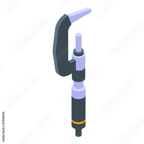 Construction micrometer icon. Isometric of construction micrometer vector icon for web design isolated on white background
