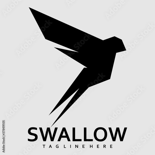 SWALLOW DESIGN LOGO ICON VECTOR