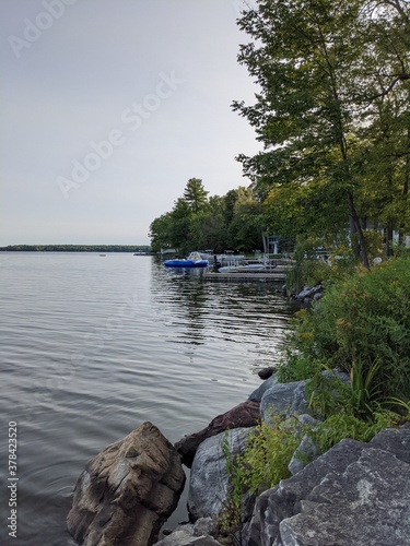 lake and trees