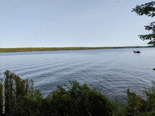 boat on the lake