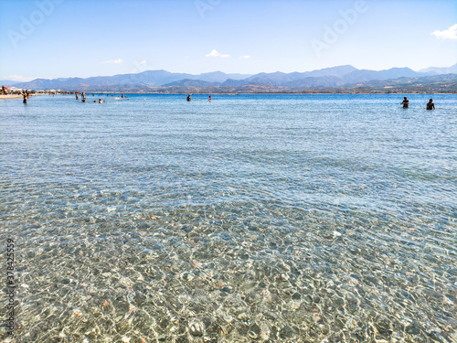 Acqua cristallina mare trasparente marinello sicilia, tindari, resort,  paradiso naturale photo