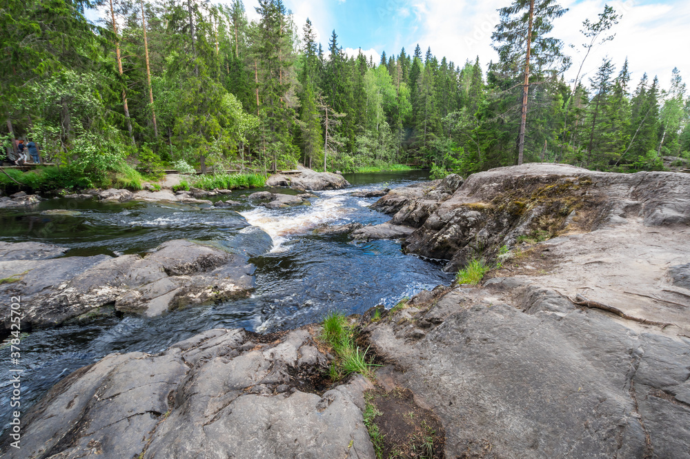 Ahvenkoski waterfall in Karelia Ahvenkoski waterfall in Karelia