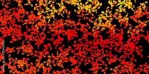 Dark orange vector pattern with abstract shapes.