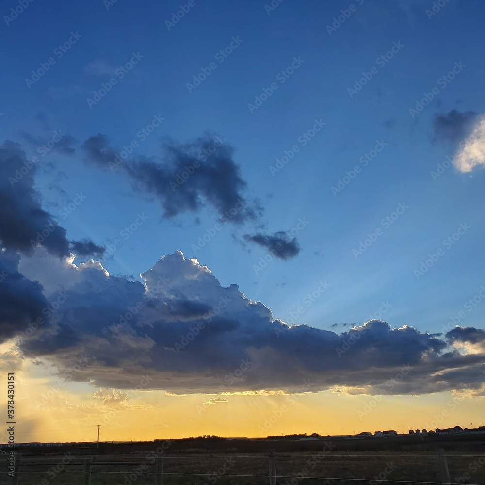 Cloudscape in the country