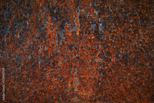 Rusty surface, rough, dirty, texture, old, dark, background.