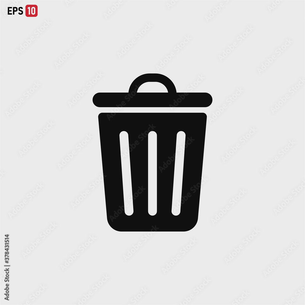 Trash can icon vector eps 10 Trash can icon vector eps 10