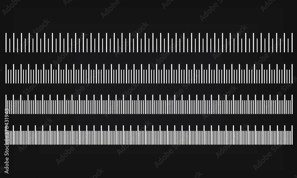 Measure scale set. vector illustration Measure scale set. vector illustration