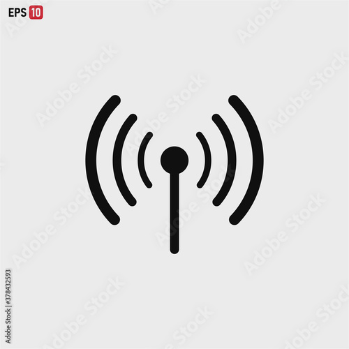 Signal icon vector . Wireless sign