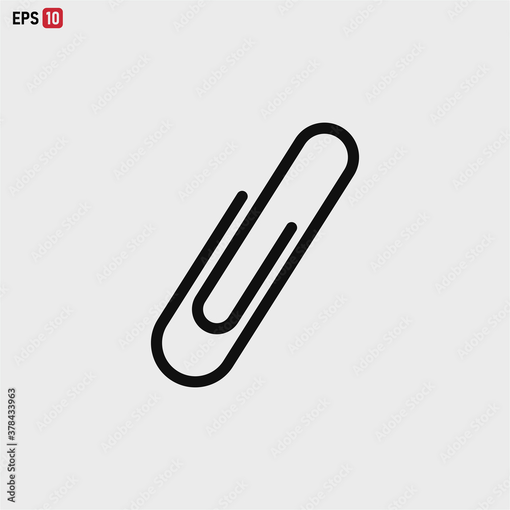 Paper clip icon vector eps 10 Paper clip icon vector eps 10