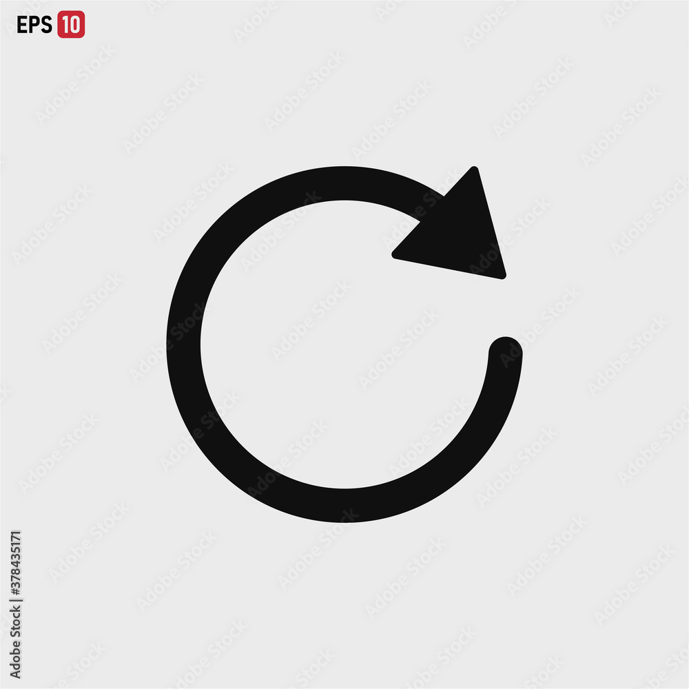 Reload icon vector . Refresh sign Reload icon vector . Refresh sign