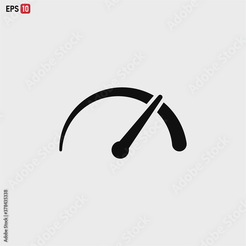 Speedometer icon vector . Speed sign