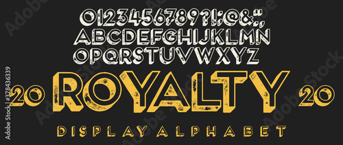 Vintage 3D Display Alphabet.