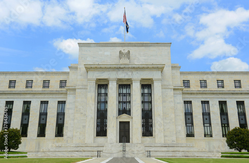 Federal Reserve Building is the headquarter of the Federal Reserve System and 12 Federal Reserve Banks, Washington, District of Columbia DC, USA.