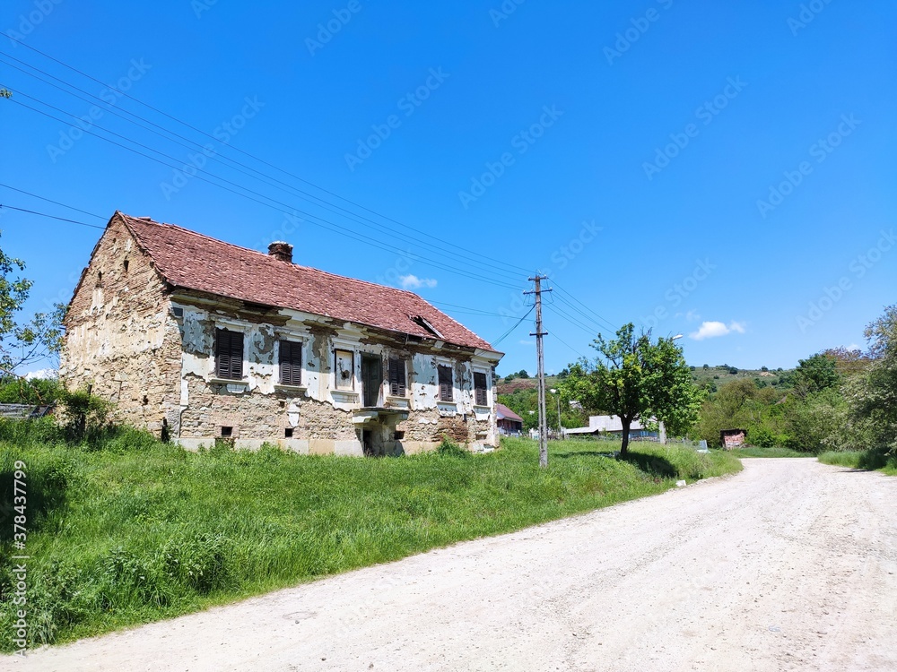 Old ruined abandoned house , Bistrita,Slatinita,Romania, Old ruined abandoned house , Bistrita,Slatinita,Romania,