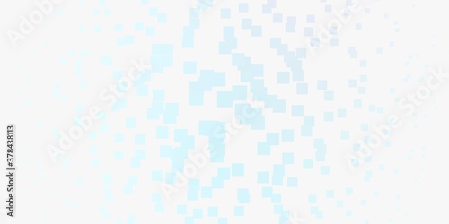 Light BLUE vector background with rectangles. Abstract gradient illustration with rectangles. Design for your business promotion.