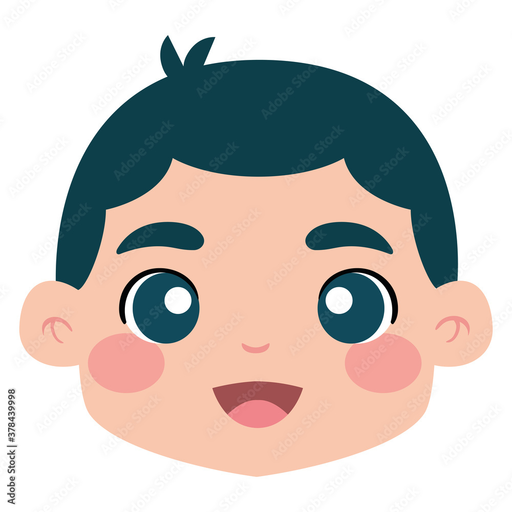 Isolated avatar of a boy cartoon - Vector