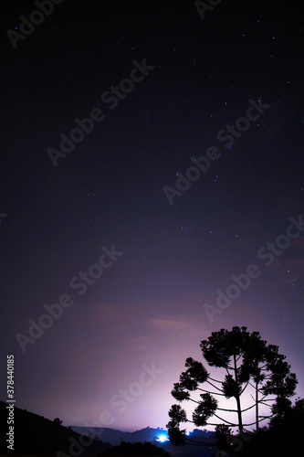 sky in the night at Campos do Jordão, Brazil