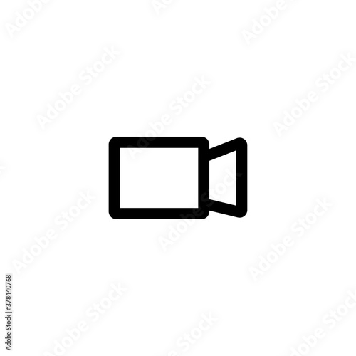 vidio record ico on white background