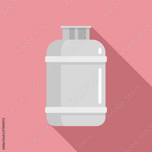 Gas cylinder lpg icon. Flat illustration of gas cylinder lpg vector icon for web design