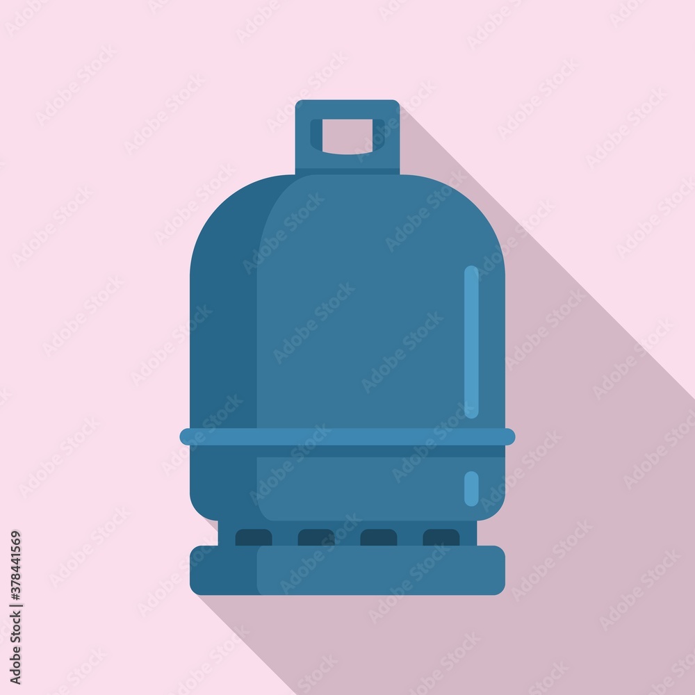 Gas cylinder compressed icon. Flat illustration of gas cylinder compressed vector icon for web design Gas cylinder compressed icon. Flat illustration of gas cylinder compressed vector icon for web design
