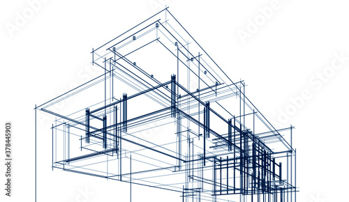 house building sketch architecture 3d 