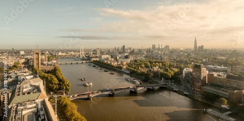 Elevated View Of The City of London
