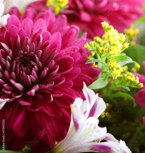 flower bouquet with a lot of different flowers