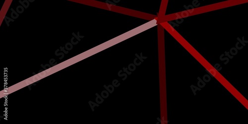 Dark green, red vector geometric polygonal design.