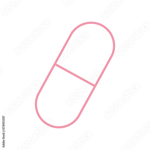 pill line style icon vector design