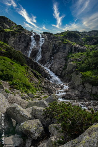 Sikawa waterfall. Tatra National Park. Poland © Tomasz
