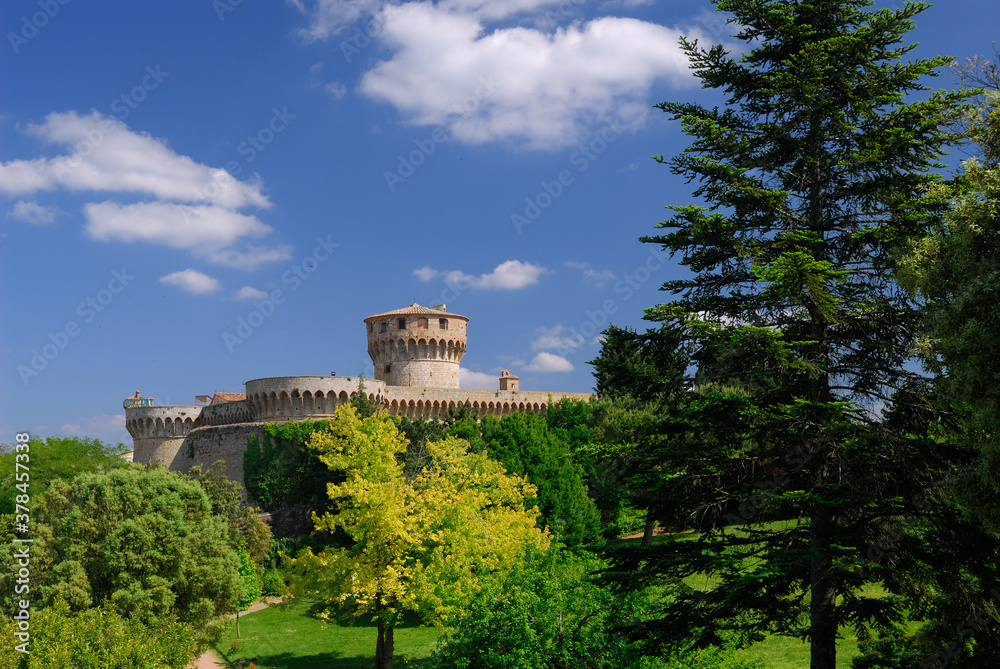 The keep of the Rocca Nuova fortress in Volterra Tuscany The keep of the Rocca Nuova fortress in Volterra Tuscany