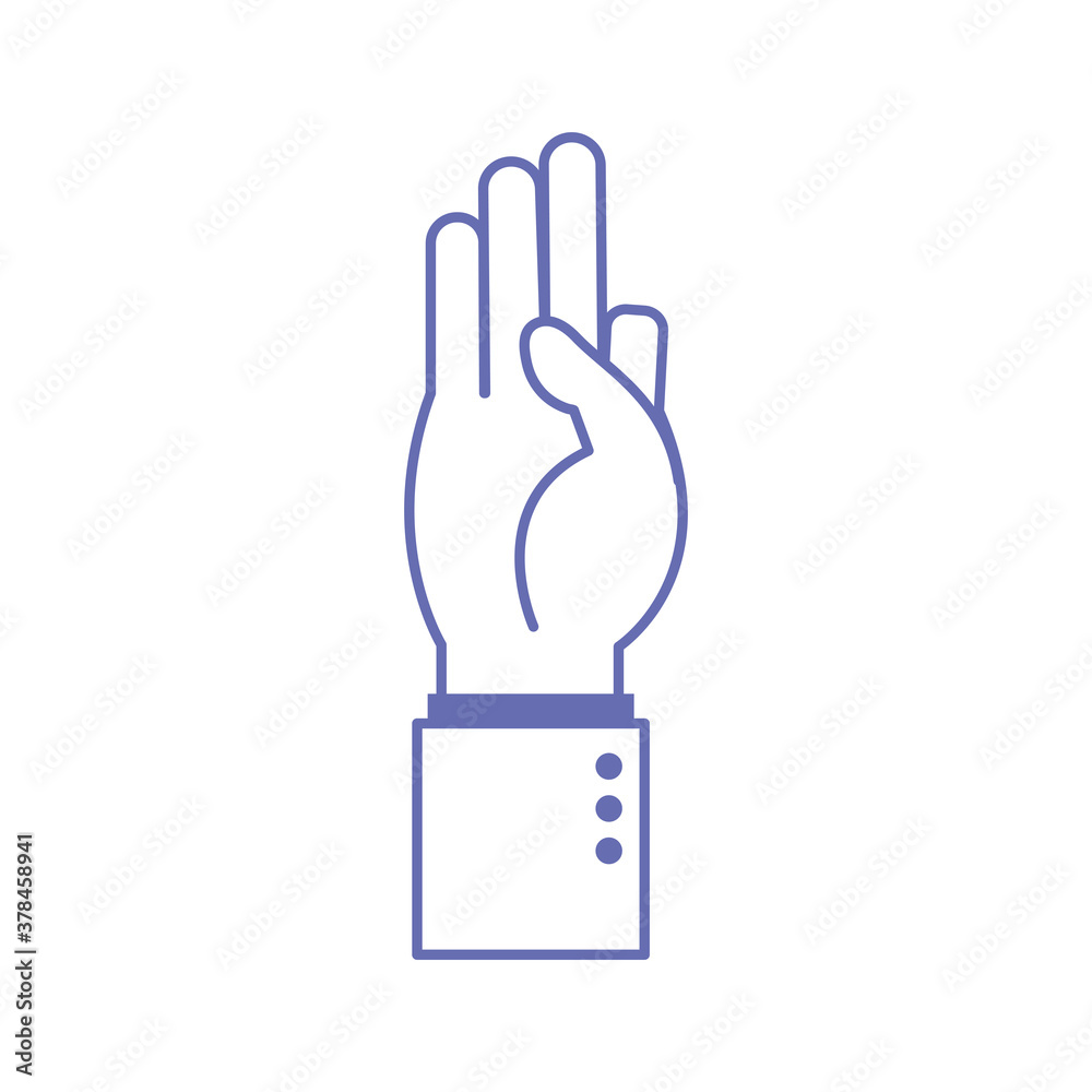 nine hand sign language line and fill style icon vector design nine hand sign language line and fill style icon vector design