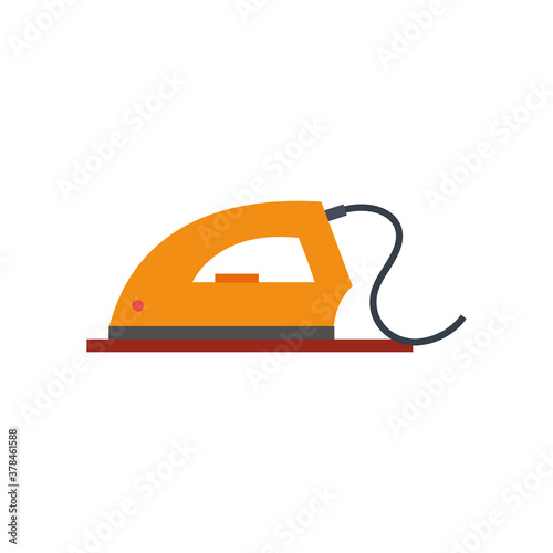 Isolated iron icon. Laundry equipment icon - Vector