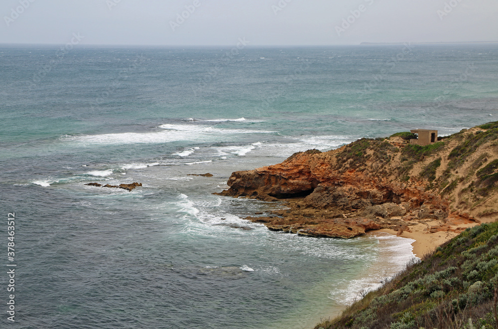 The ocean and old fortification - Point Nepean National Park, Victoria, Australia
