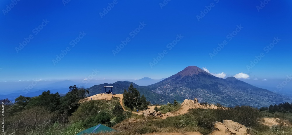 view of the mountains, Dieng Central Java