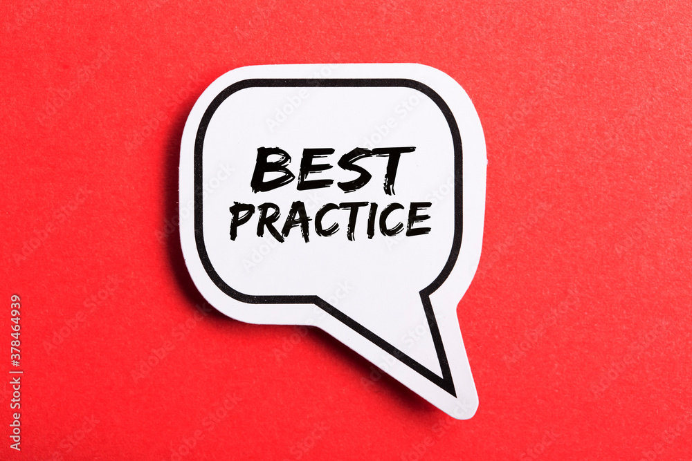 Best Practice Speech Bubble Isolated On Red Background Best Practice Speech Bubble Isolated On Red Background