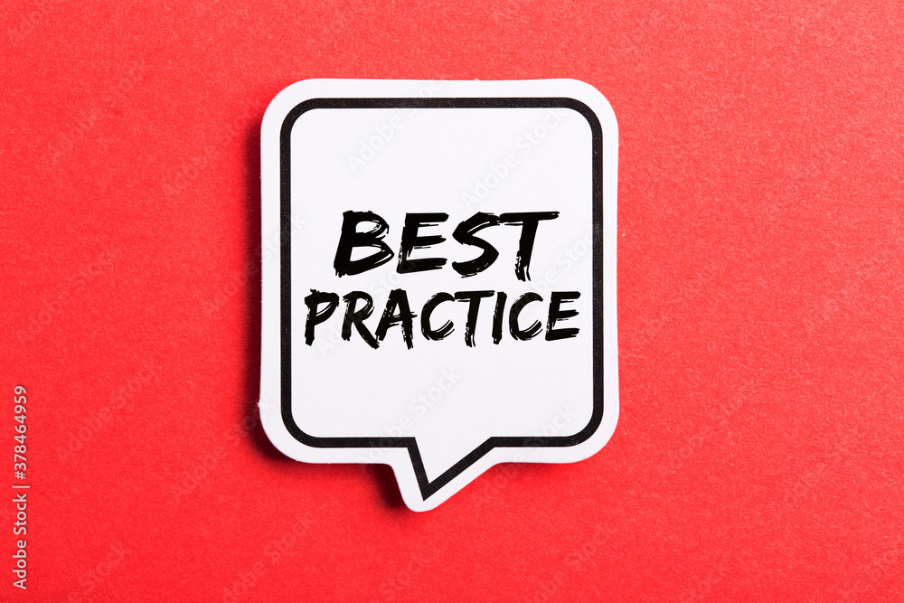 Best Practice Speech Bubble Isolated On Red Background Best Practice Speech Bubble Isolated On Red Background