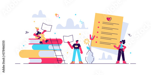 Best books list vector illustration. Top